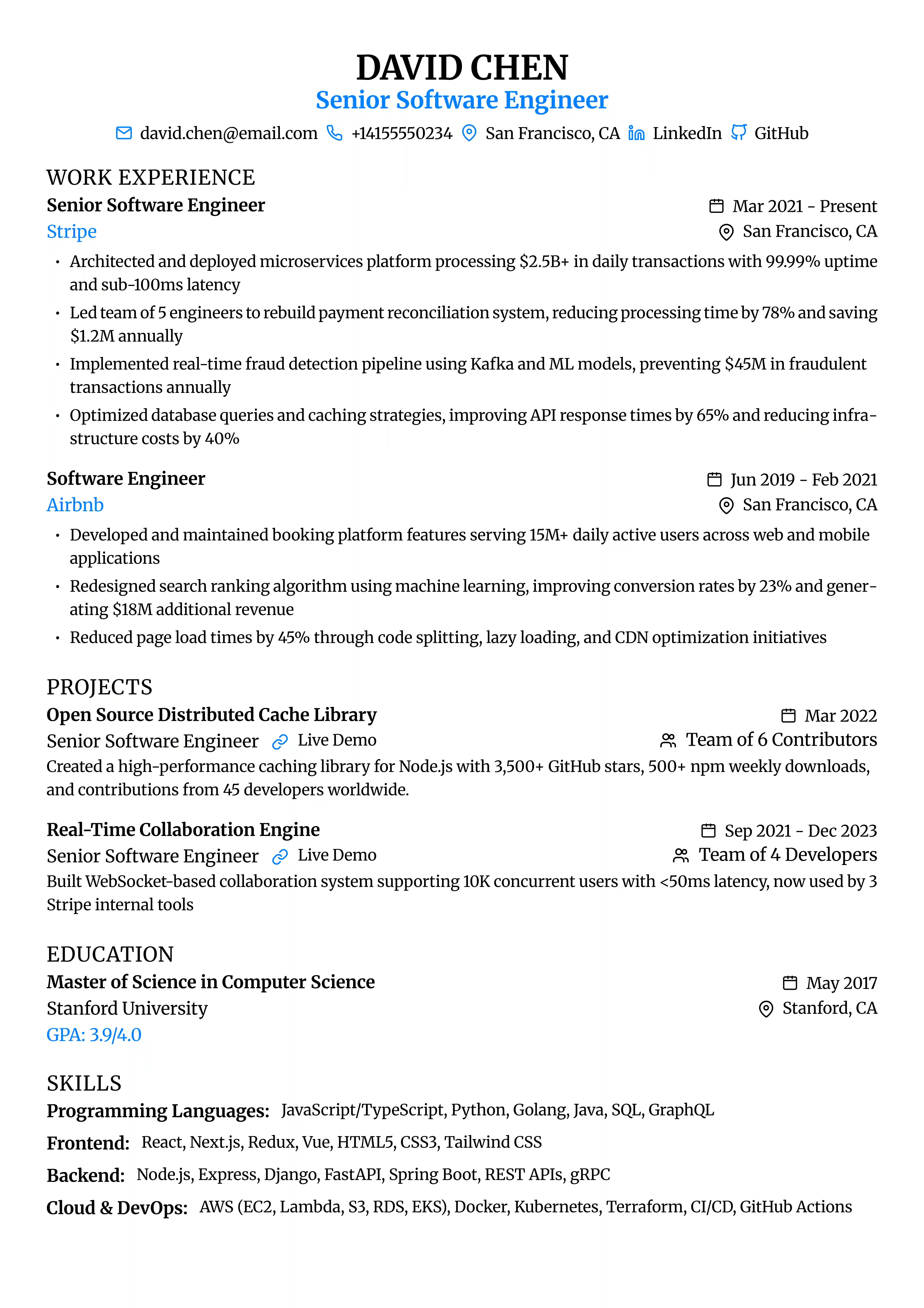 ATS Optimized Resume